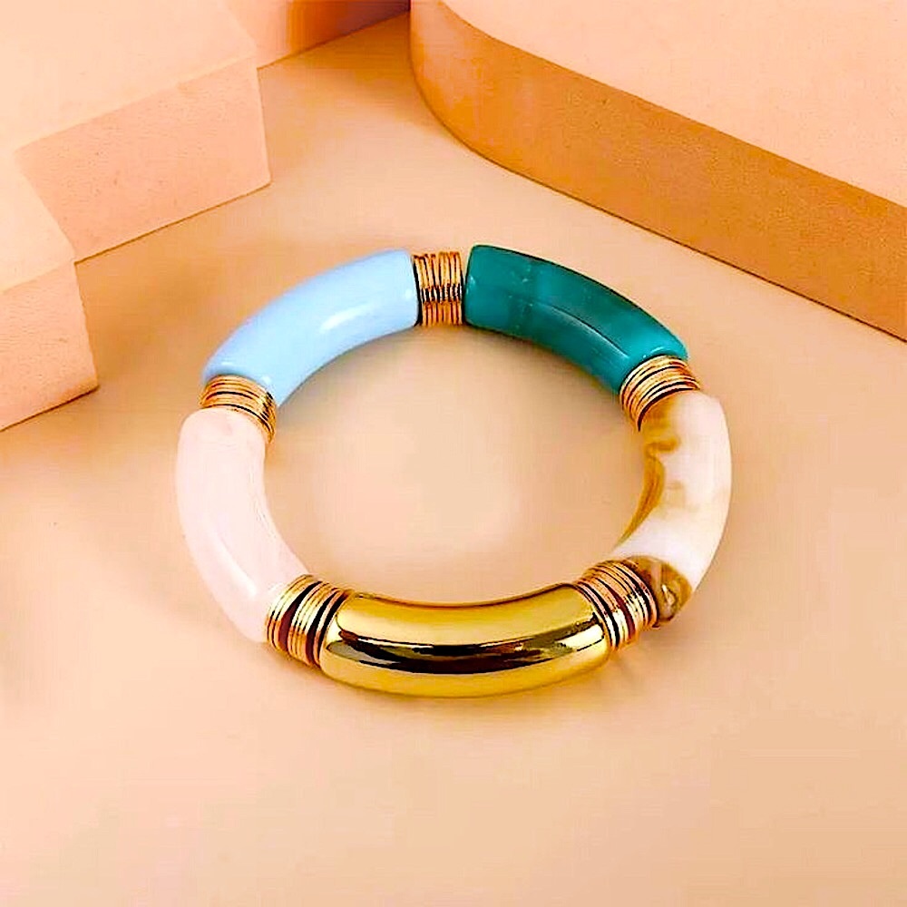 ⚜️𝟯𝟬%𝗢𝗙𝗙 𝗯𝘂𝗻𝗱𝗹𝗲𝘀 𝟯+⚜️ NEW Acrylic Chunky Colorful Bangle - Picture 3 of 10